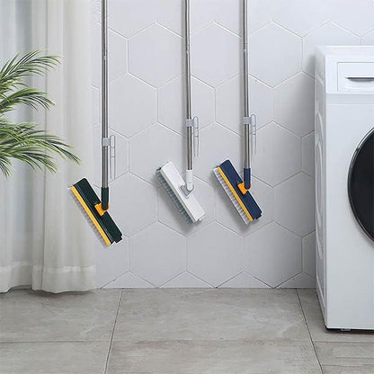 4-in-1 Scalable Cleaning Brush with Long Handle Floor Scrubbers Cleaning Supplies Window Screen Scrub Brush with Long Handle Bathtub Scrubber for Pool Bathtub Toilet Kitchen Bathroom Cleaning Tools