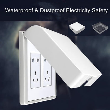 Fielect Weatherproof in Use Outlet Cover Plug Receptacle Protector for Retrofit Siding Construction White 120 Type 137x145x48mm 3Pcs