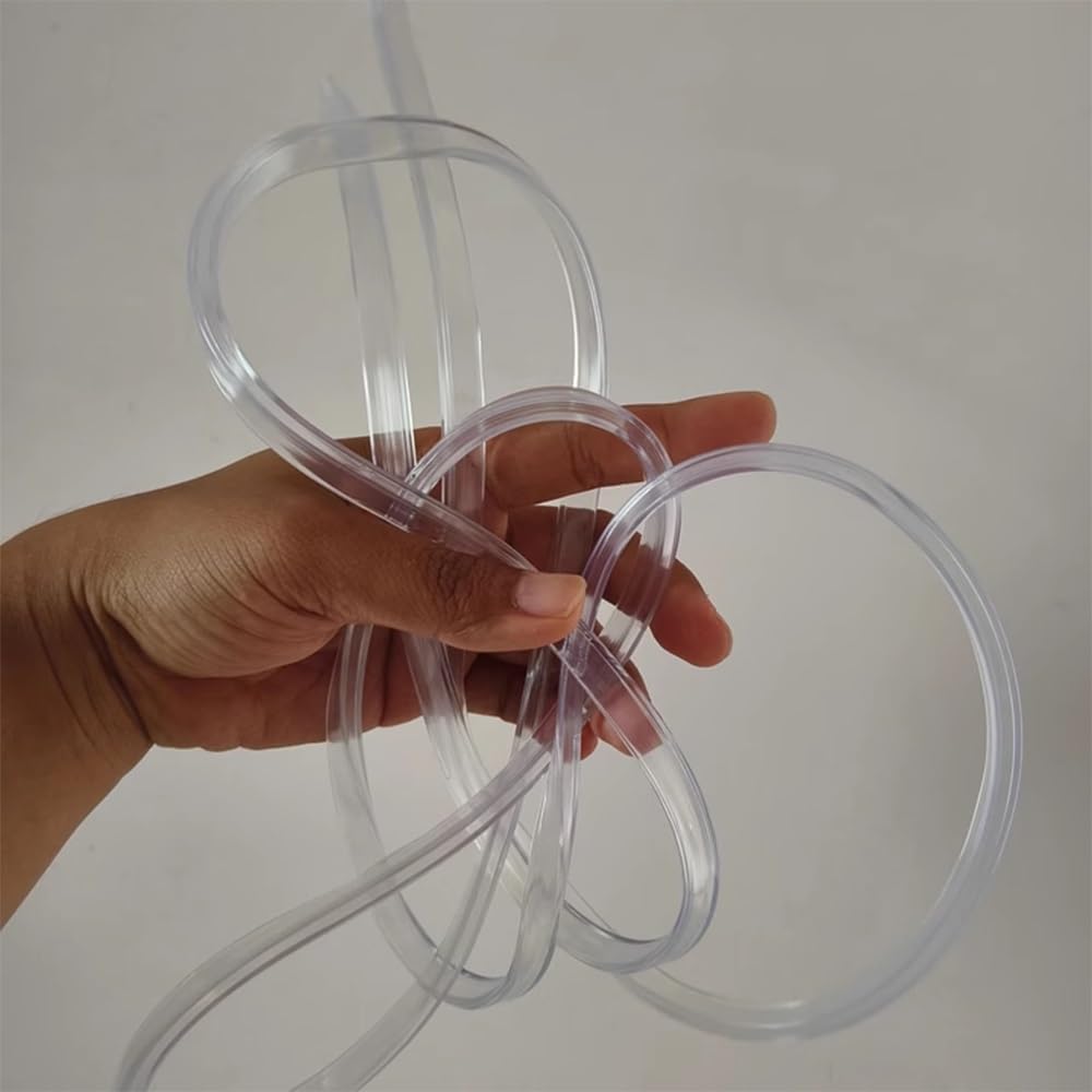 Silicone Edge Protector Clear Glass Guards U-Shape Channel Edge Trim Bumper Strips Tempered Glass Edge Guards Baby Proofing for Panels Table Corners(10-11mm)