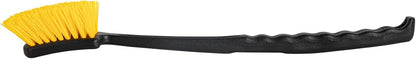 Restaurantware-Clean Tek Professional 10.24 Inch Utility Brush, 1 Heavy-Duty Scrub Brush - Plastic Bristles, Ergonomic Handle, Black Plastic Cleaning Scrub, Ideal for Indoor and Outdoor Cleaning