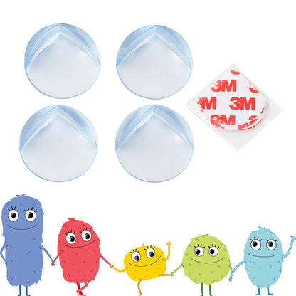 Toddleroo by North States - Gel Corner Protectors for Baby Proofing: Furniture Corner & Edge Safety Bumpers - 4 Pack - Clear