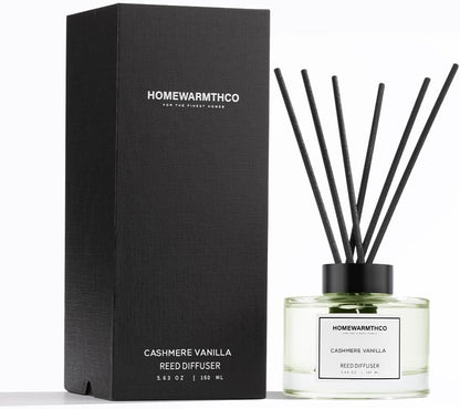 Clean Linen Reed Diffuser Set - Luxury Fragrance Reed Diffusers for Home. Office, Bathroom, Kitchen and Home Decor - Long-Lasting Scent with Non-Toxic Oils (5.63 oz, 160ml)