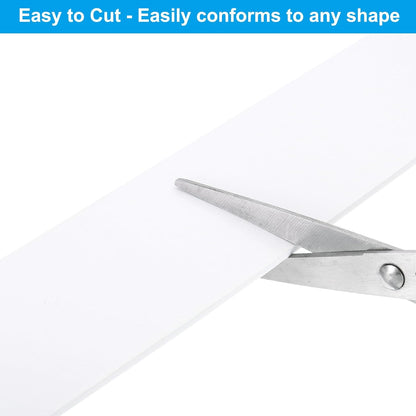 PATIKIL Weather Stripping Door Seal Strip, 3/8 Inch x 1/4 Inch x 32 Ft Self Adhesive Soundproof High Density Foam Tape Insulation for Door Window Air Conditioning, White - Colors A