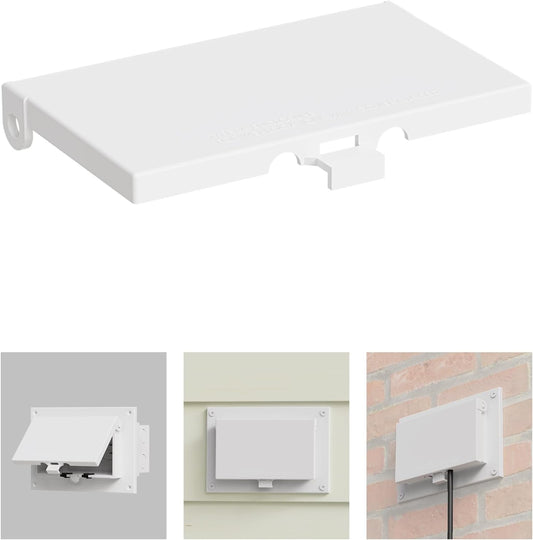 Type 3r Enclosure Cover, DBVW-1 Outdoor Outlet Cover for Wet Locations (Vertical), Electrical Box Replacement Cover for DBVR1W/DBVS1W/60VW in Box Electrical Outlet Box - White(2-Pack)