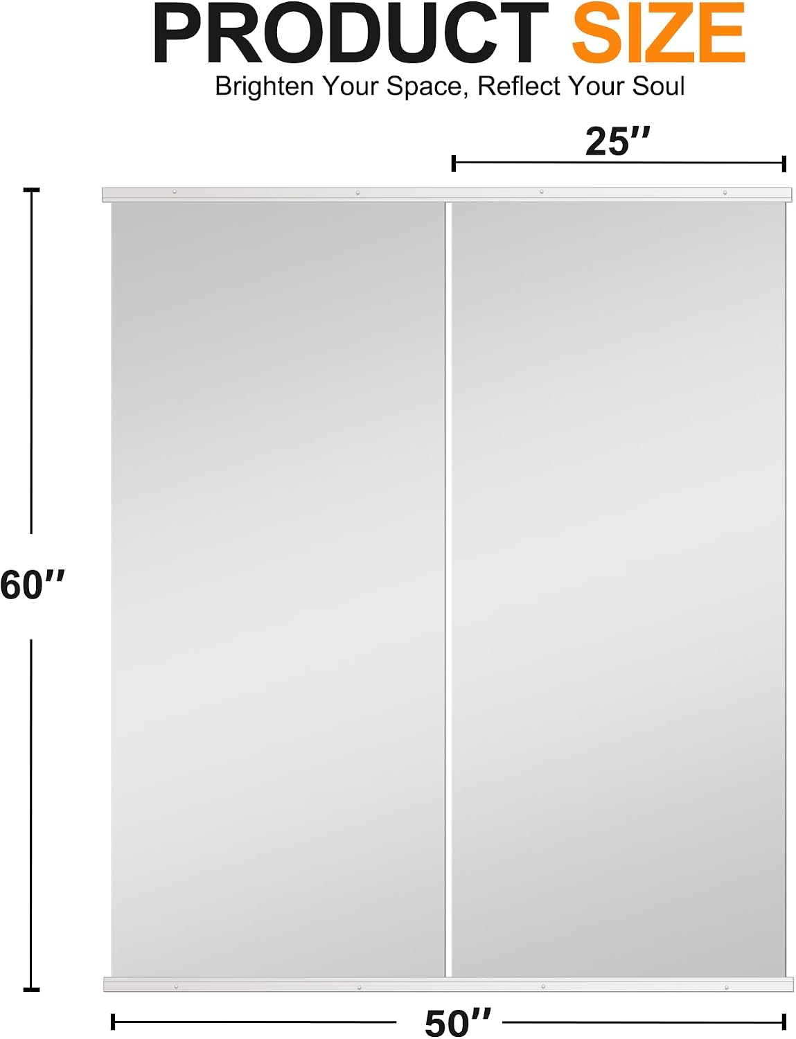 Delma Wall Full Length Mirror,Standing Mirror Full Body,Large Floor for Wall Door Bedroom Bathroom Living Room with Aluminium Frame(with Stand,56x15-Black)