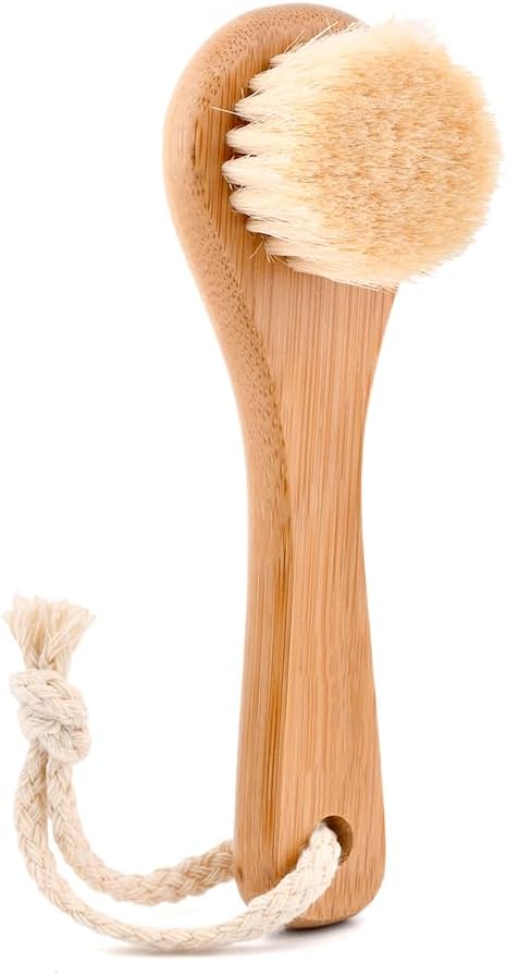 Natural Boar Bristle Laundry Stain Brush, Dorm Room Essential for College Students, Gentle on Fabrics & Tough on Stains, Safe for Clothes Without Damage