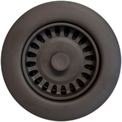 Houzer 190-9300 - 3-1/2 Inch Stainless Steel Deep Cup Kitchen Sink Basket Strainer, Durable Food Catcher Stopper for Metal Kitchen Sink, Ideal for Filtering Waste and Preventing Clogs
