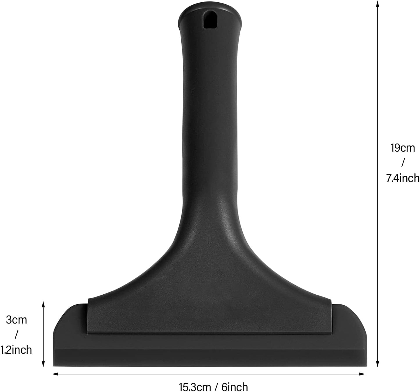 Gomake Small Silicone Squeegee Window Shower Squeegee,Auto Water Blade Squeegee for Shower Glass Door,Car Windshield, Window, Mirror, Bathroom,Countertop Cleaning