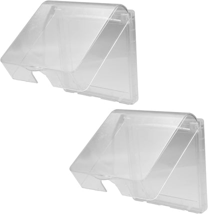 Heyiarbeit Weatherproof Cover Plug in Use Outlet Receptacle Protector 5.59"x3.27"x1.89"(LxWxH) for Retrofit Siding Construction 120 Type Transparent 1Pcs