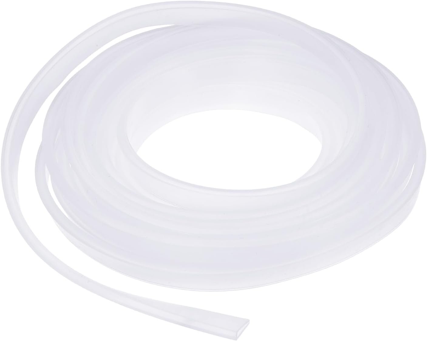 YOKIVE Clear Rubber U Channel Edge Trim, Silicone Door Seal Strip 3/16" Slot Fit for 5/32"-7/32" Edge | Metal Edge Guard Protector Great for Plywood, Glass, Sheet Metal (10-Feet)