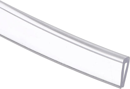uxcell Clear Edge Trim, 13.1Ft Silicone U Channel Edge Protector, Edges Guards Fits 1/32"-3/32" for Car Doors Sheet Metal Parts (3/16" W x 3/8" H)