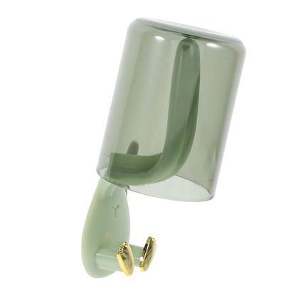 Zerodeko Wall-Mounted Toothbrush Holder with Cup and Cover Easy Installation Bathroom Organizer for Toothbrushes and Cups Space-Saving Design for Home and Dorm Use