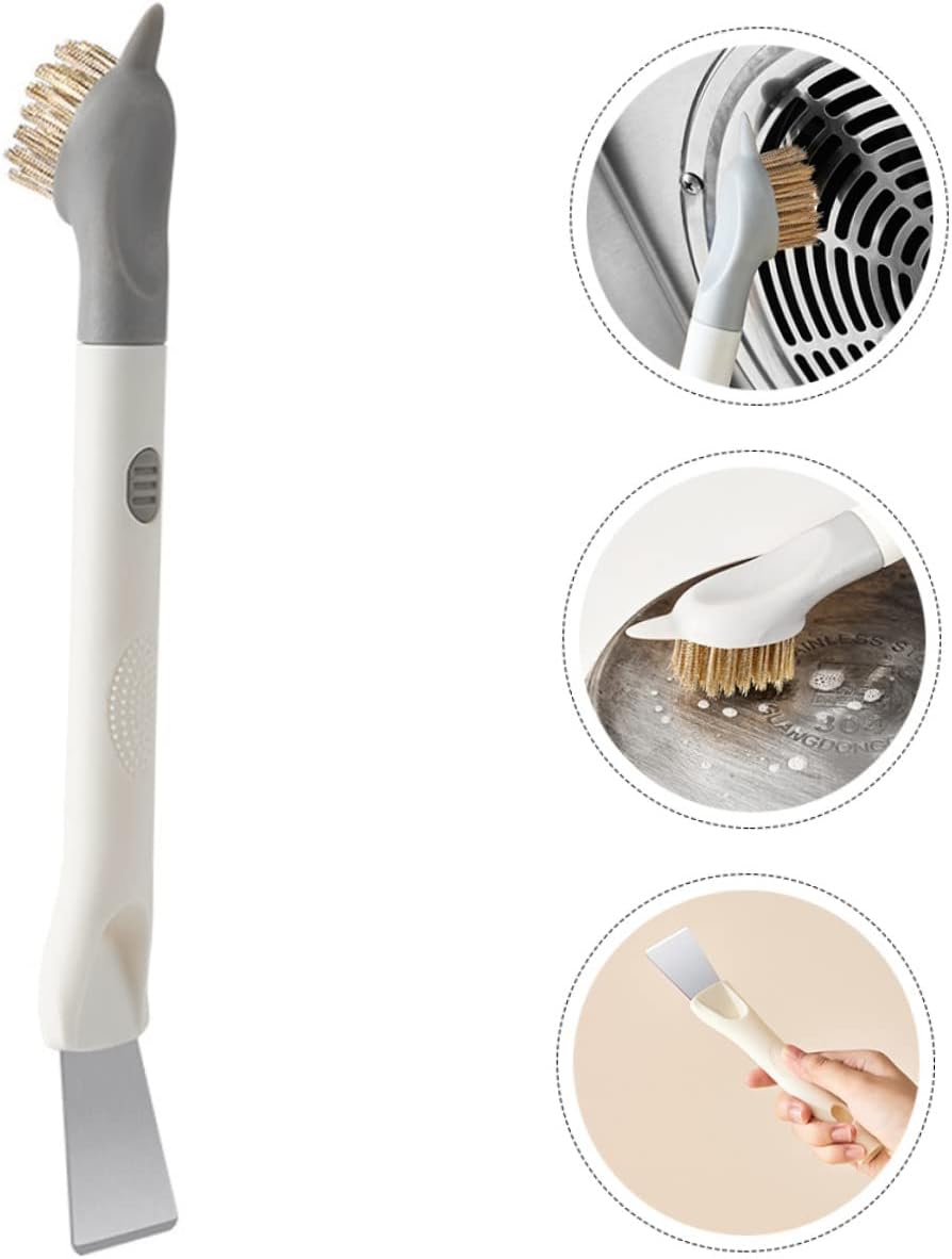 Stiff Bristle Brush for Gas Stove Cleaner Stove Cleaner Cleaning Brush for Cleaning Cooktop Scraper