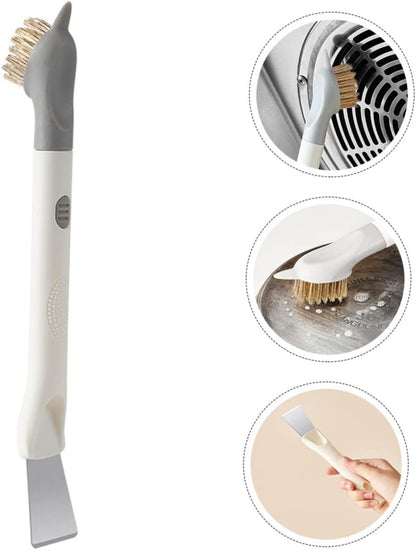 Stiff Bristle Brush for Gas Stove Cleaner Stove Cleaner Cleaning Brush for Cleaning Cooktop Scraper