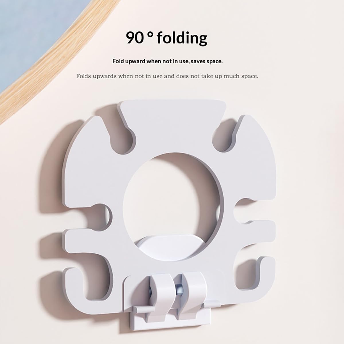 Wall Mounted Toothbrush Holder 2 Pack, No Drill Self Adhesive 6 Slots Clear Waterproof Bathroom Organizer for Electric Toothbrush