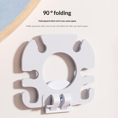 Wall Mounted Toothbrush Holder 2 Pack, No Drill Self Adhesive 6 Slots Clear Waterproof Bathroom Organizer for Electric Toothbrush