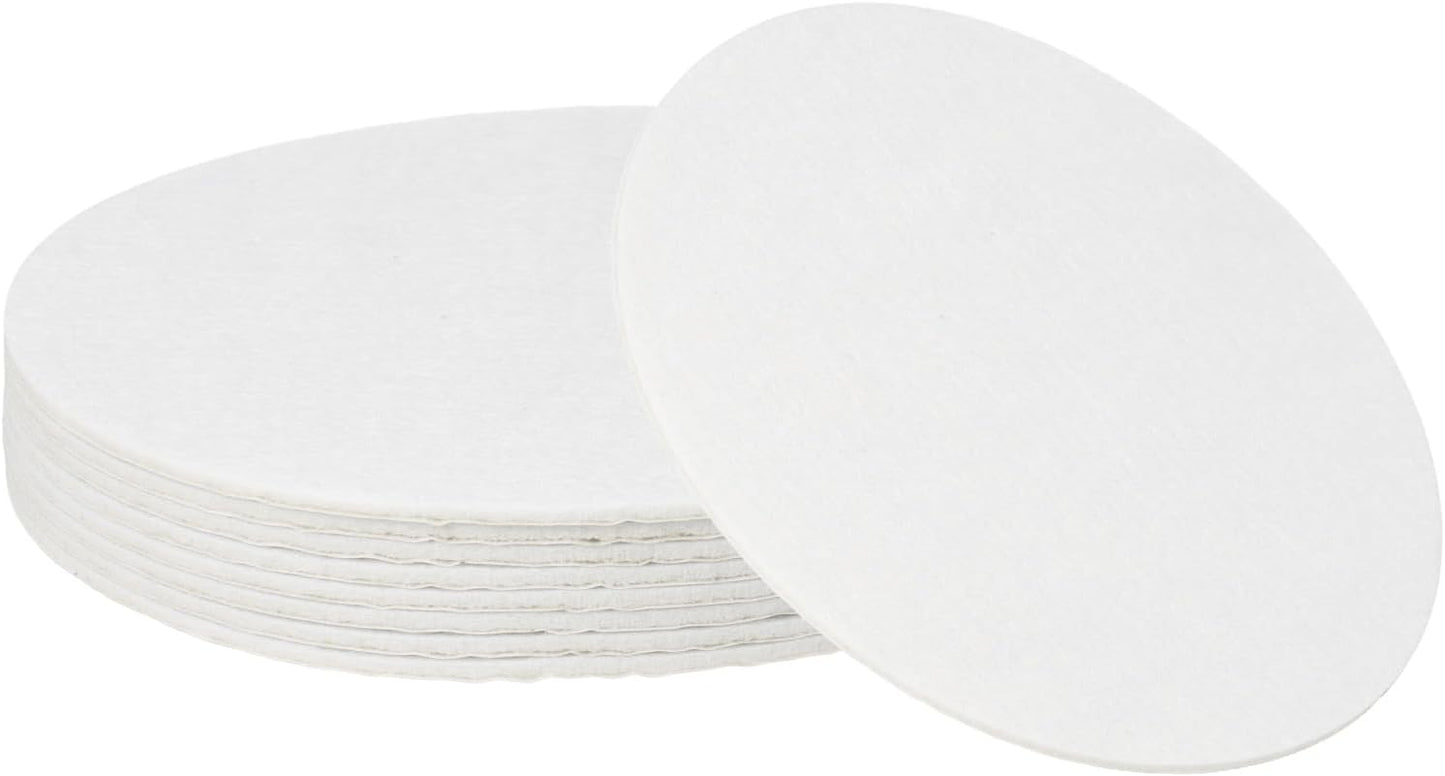 uxcell 32Pcs Non Slip Furniture Pads, 3" Round Self Adhesive Felt Bumpers Noise Reducing Furniture Feet Floor Protector for Chairs Tables Furniture Legs (White 0.2" Thick) - Colors B