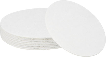 uxcell 32Pcs Non Slip Furniture Pads, 3" Round Self Adhesive Felt Bumpers Noise Reducing Furniture Feet Floor Protector for Chairs Tables Furniture Legs (White 0.2" Thick) - Colors B