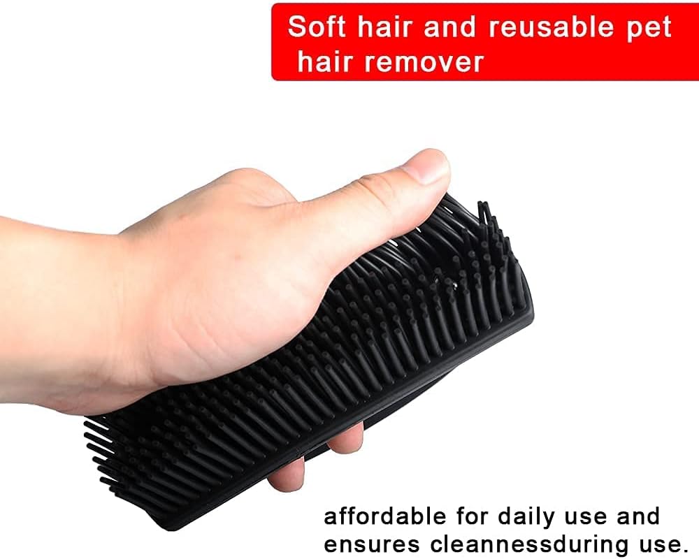 Rubber Brush - Effortless Pet Hair & Lint Removal for Couches & Clothes