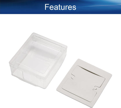 Heyiarbeit Weatherproof Cover Plug in Use Outlet Receptacle Protector 3.86"x4.33"x1.69"(LxWxH) for Retrofit Siding Construction 86 Type White 1Pcs