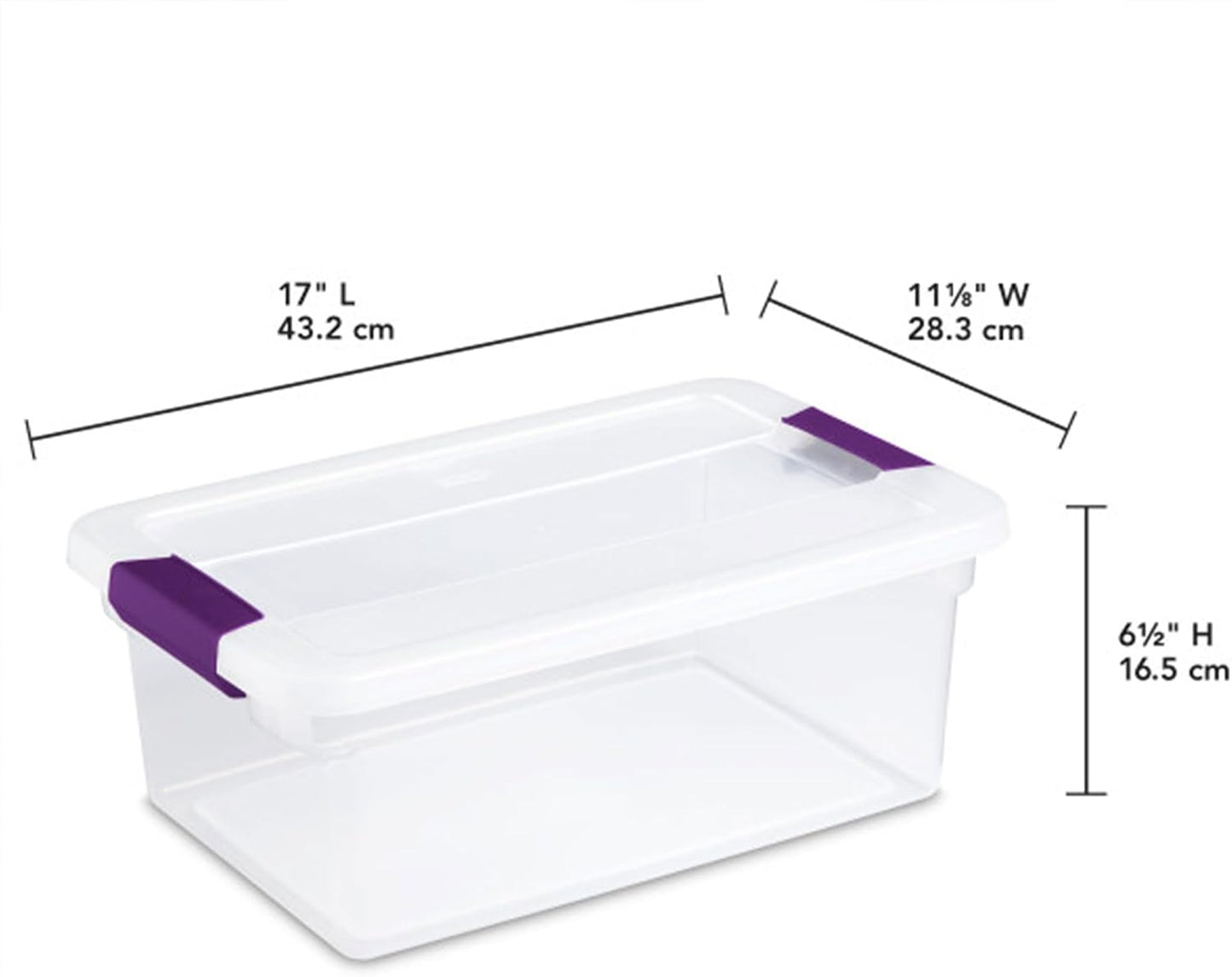 Sterilite 8-Pack 60 Quart ClearView Latch Box, Wheeled Underbed Organizer Bins with Latching Lids - Clear Plastic Organization Containers for Closet, Bedroom, Shelving Units and Everyday Home Storage