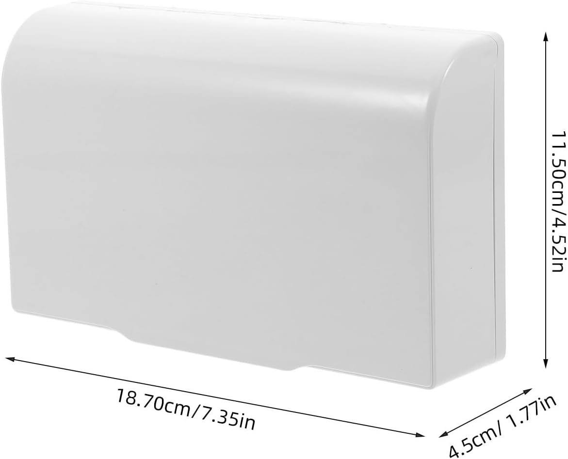 iplusmile Weatherproof Outdoor Outlet Cover 7.48"x4.52"x1.77" – Rainproof Adhesive Socket Box for Garden Patio, Childproof Plug Guard for Babies