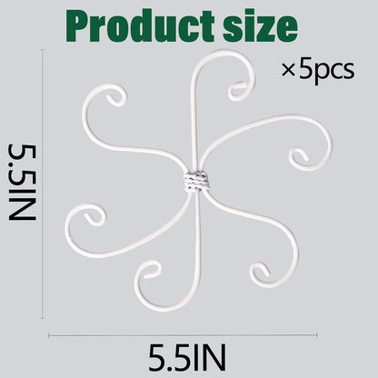 Yohsnor Monstera Plant Stem Support System - 5 Piece Set (5.5x4.7in) | Durable Plant Support Stakes for Climbing Plants & Fishbone Cactus | Ideal Leaf Stabilizer for Indoor Plants & Monstera Care