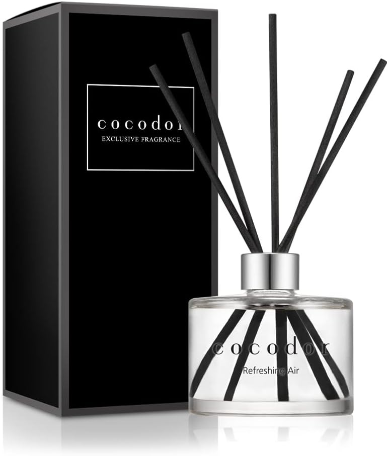 COCODOR Signature Reed Diffuser/Woody Hotel / 6.7oz(200ml) / 2 Pack/Reed Diffuser, Reed Diffuser Set, Oil Diffuser & Reed Diffuser Sticks, Home Decor & Office Decor, Fragrance and Gifts, Mother's Day