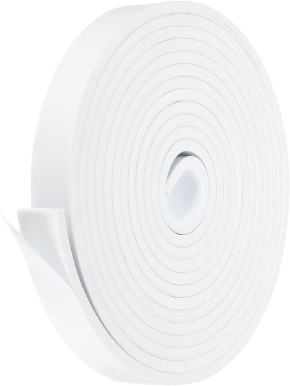 PATIKIL Weather Stripping Door Seal Strip, 3/8 Inch x 1/4 Inch x 32 Ft Self Adhesive Soundproof High Density Foam Tape Insulation for Door Window Air Conditioning, White - Colors B