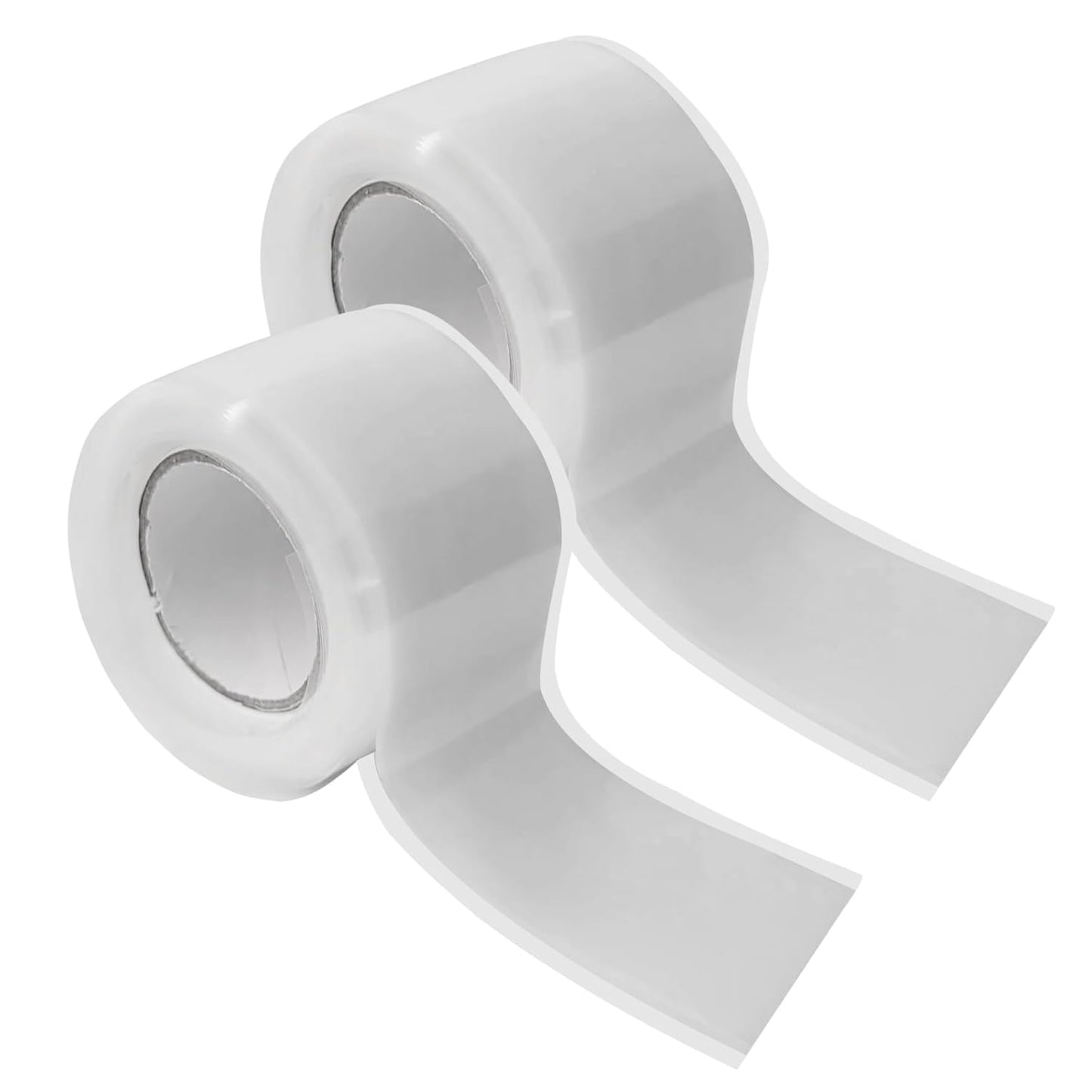 2 Rolls Rescue Tape Self-fusing Silicone Tape 1in(W) x 10ft(L) Waterproof Rubber Tape, Water Hose Leak Seal Pipe Plumbing Hose Repair Tape for Cable Insulating Strech Wrap Seal Black Grip tape