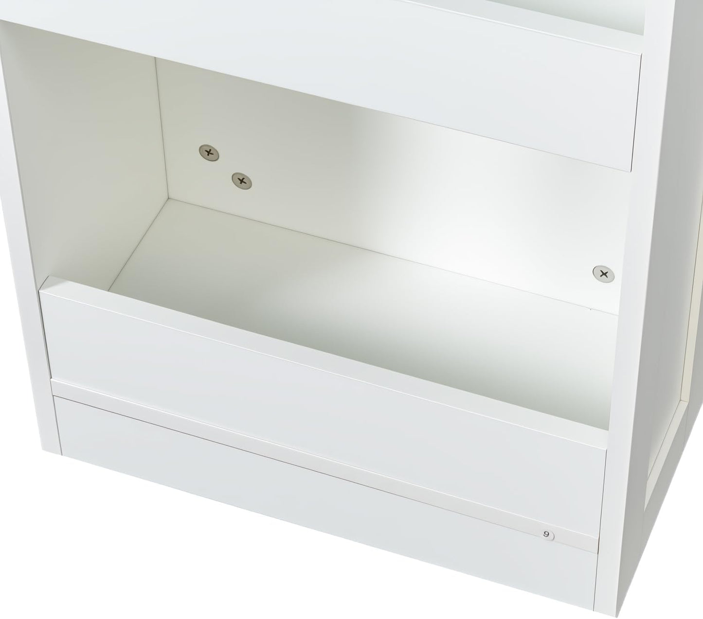 7 Tier Slim Rolling Storage Cart - Kitchen & Pantry Organizer, Narrow Storage Cabinet with Handle & Wheels, Spice Pull-Out Rack Next to Fridge Storage Shelf (White A-7 Tier Shelf Unit)