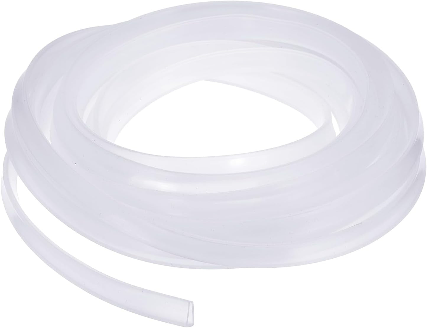 YOKIVE Clear Rubber U Channel Edge Trim, Silicone Door Seal Strip 3/16" Slot Fit for 5/32"-7/32" Edge | Metal Edge Guard Protector Great for Plywood, Glass, Sheet Metal (10-Feet)