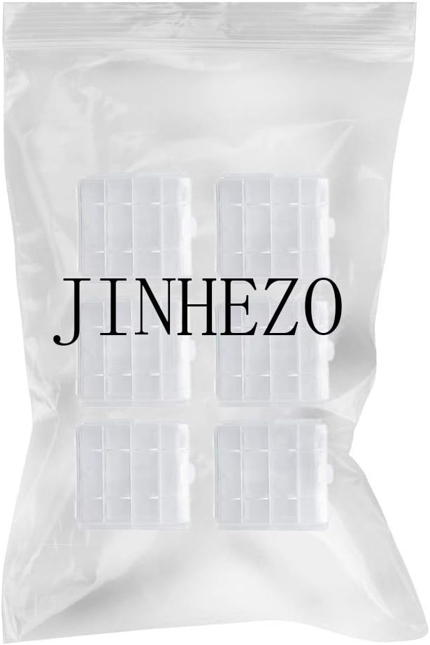 Clear Color 6 PCS of AA/AAA 4 Cell Battery Storage Case