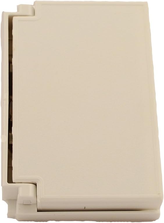 Leviton 1-Gang Decora Wallplate Cover, Weather-Resistant, Thermoplastic, Device Mount, Horizontal Self Closing Lid, 4998-W, White