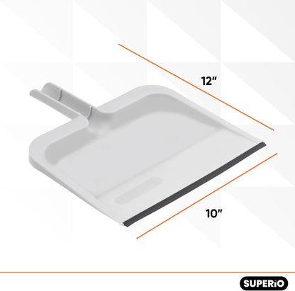 Superio Grey Broom, Heavy-Duty Indoor & Outdoor Broom with 48-Inch Handle, Multi-Surface Floor Cleaning for Home, Kitchen, Garage & Office