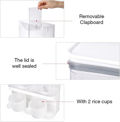 Laundry Dispenser, Wall Mounted Laundry Dispenser with 2 Cups, Laundry Container (105 oz)