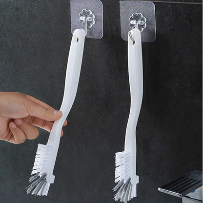 11-Piece Corner Cleaning Brush Set - Right Angle Scrub Brushes for Sink, Bathroom, Kitchen & Shower with Stiff Bristles