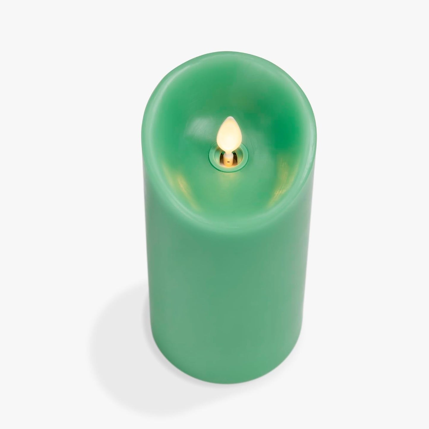 Luminara Flameless LED Battery Operated Ivory Pillar Candle, Flickering Realistic Moving Flame, 3" x 4.5" Luminous Real Wax Indoor Home Decor Pack of 1