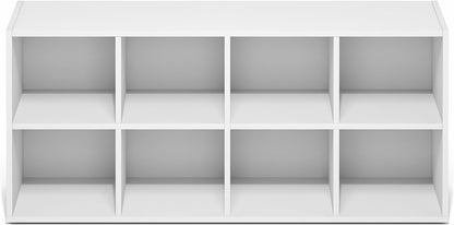 Furinno FANO Shoe Rack, 24-Inch Width 2-Tier Shoe Organizer, Stackable Shoes Storage, 11.7 x 24.2 x 11.7, for Closet Entryway, Office, Garage, Amber Pine