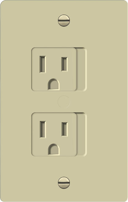 ENERLITES Child Proof Outlet Cover, Self-Closing, Fits Both Duplex and Decorator Outlet, Safety Design, Tamper-Resistant Socket Plug for Receptacle, Size 4.68" x 2.93", 8800-TR, White 6 Pack