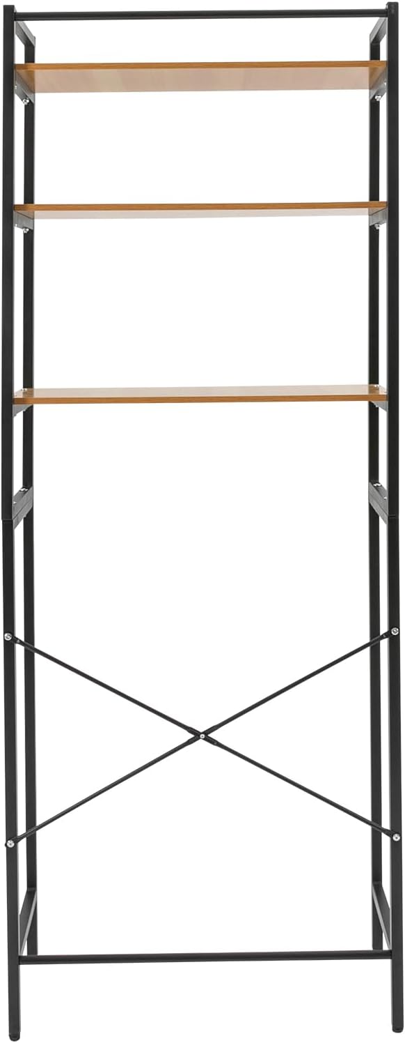 Over The Washer and Dryer Storage Shelf, 3-Tier Floor-Standing Storage Rack Metal Utility Organizer for Laundry Room Bathroom Kitchen
