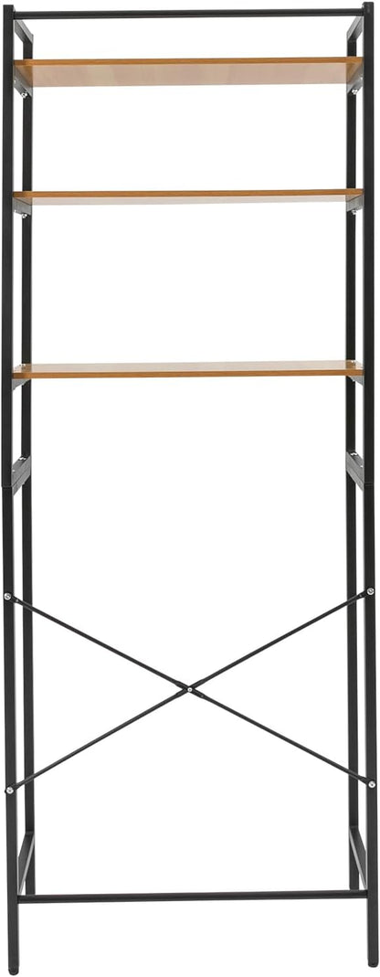 Over The Washer and Dryer Storage Shelf, 3-Tier Floor-Standing Storage Rack Metal Utility Organizer for Laundry Room Bathroom Kitchen