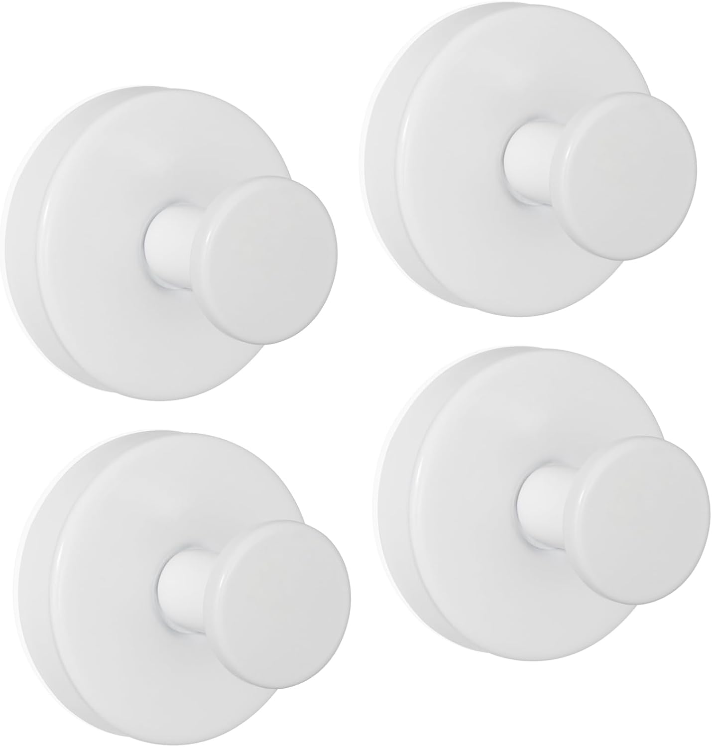 ZESLMG Adhesive Hooks for Shower, Black Self Sticky Hooks for Glass Window Kitchen Wall, Removable Bath Robe Loofah Door Wreath Coat Towel Hook No Damage for Hanging, 2 Pack