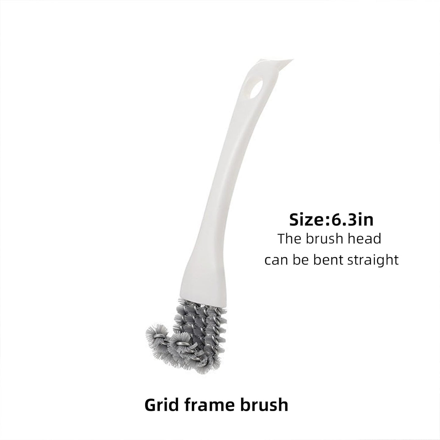 Grout Brush for Deep Cleaning – Multi-Surface Scrubber for Kitchen Sinks, Stovetops, Grill Grates, Pet Cages – Stiff Bristles Remove Stubborn Grime, Grease & Debris – Ergonomic Non-Slip Handle