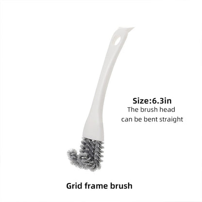 Grout Brush for Deep Cleaning – Multi-Surface Scrubber for Kitchen Sinks, Stovetops, Grill Grates, Pet Cages – Stiff Bristles Remove Stubborn Grime, Grease & Debris – Ergonomic Non-Slip Handle