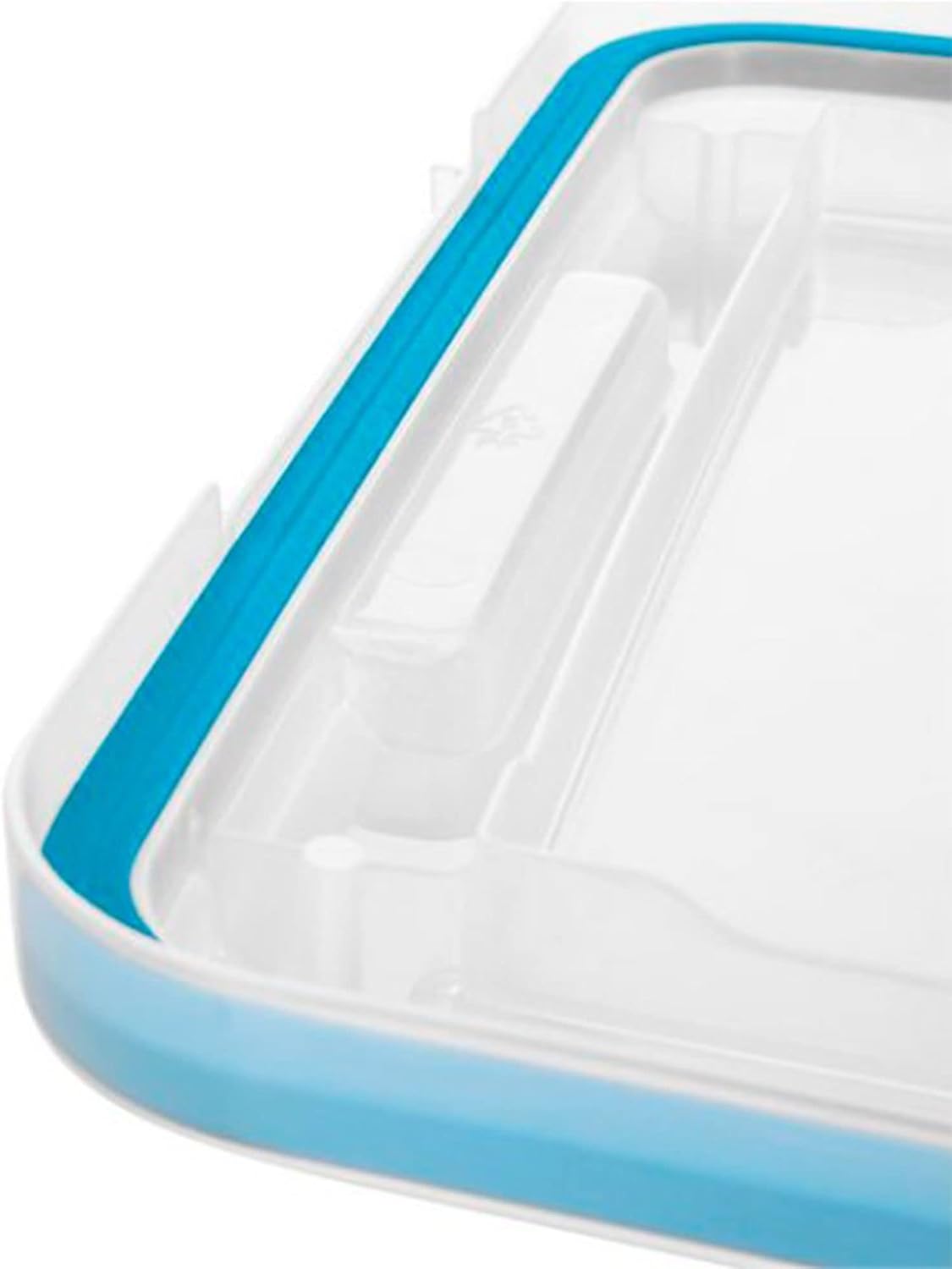 Sterilite 4-Pack Gasket Box, Home Storage Organizer Bins with Lids, 37 Quart – Stackable Clear Plastic Containers for Bedroom, Bathroom, Garage, Basement, or Attic