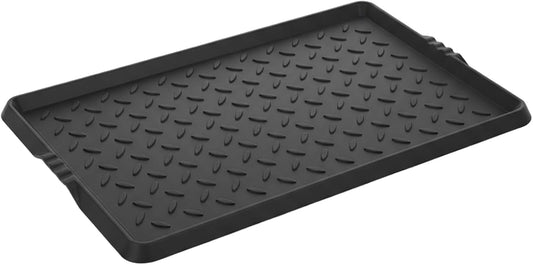 Shoe Mat Tray Rubber Shoe Mat Heavy Duty Foldable Boot Tray with Lip Waterproof Non Slip Boot Trays for Entryway Indoor Outdoor 27.5x15.9 inch