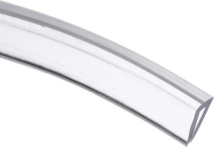 uxcell Clear Edge Trim, 13.1Ft Silicone U Channel Edge Protector, Edges Guards Fits 1/32"-3/32" for Car Doors Sheet Metal Parts (3/16" W x 3/8" H)