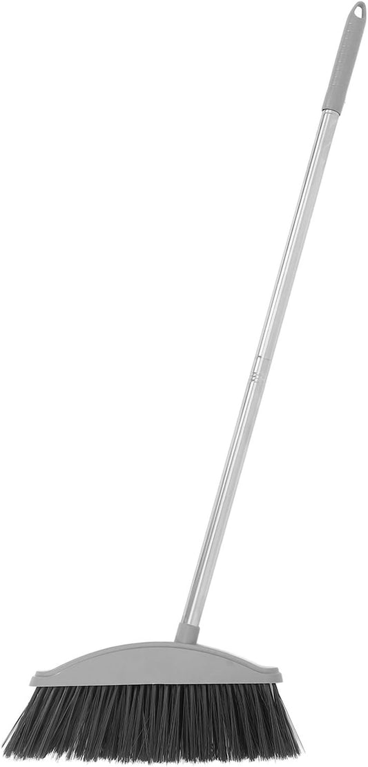 SUPVOX Heavy Duty Indoor Outdoor Broom with Long Handle Plastic Angle Kitchen Broom for Home and Patio Floor Sweeping for Household Cleaning