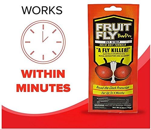 Fruit Fly BarPro – 4 Month Protection Against Flies, Cockroaches, Mosquitos & Other Pests – Non-Toxic & Portable for Indoor & Outdoor Use